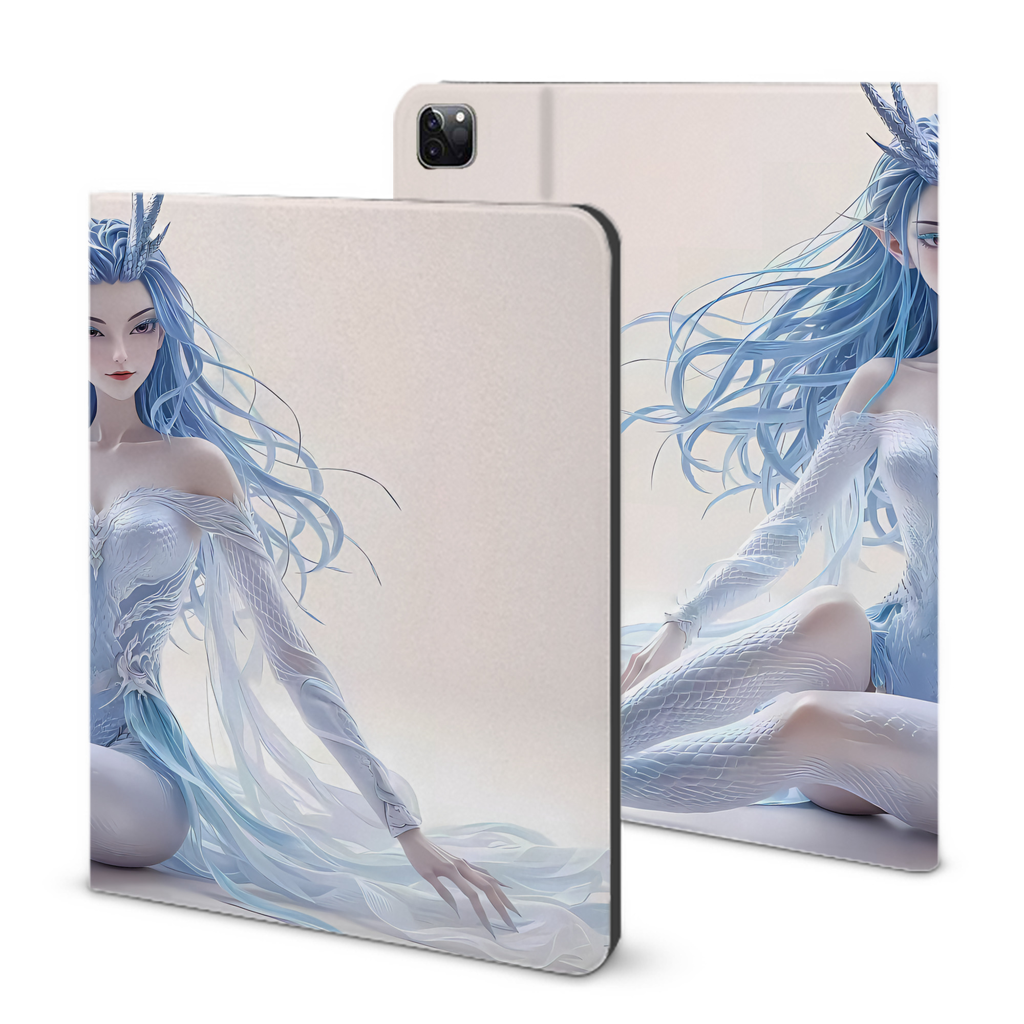 （画像用） Ne Zha 2 ナタ 魔童の大暴れ IPad ケース ブック型 PUレザー TPU 耐衝撃 軽量 薄型 ペン収納なし 全面保護 IPad 各モデル対応